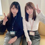 同じ会社の先輩と後輩。清楚美女2人とハーレムセックス♡史上最高の幸せ連続中出し。♡夢の世界♡