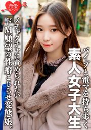 素人女子大生【限定】ありさちゃん20歳 外見は普通のギャル、しかし内面は…オモチャプレイが大好きな変態娘！性への興味が尽きないパワフルガール